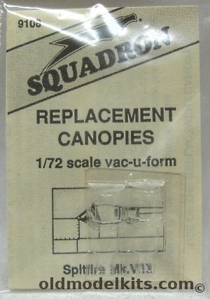 Squadron 1/72 (2) Spitfire MkV/IX Replacement Canopies, 9108 plastic model kit